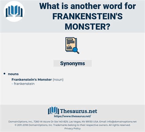 monster thesaurus|monster connotations.